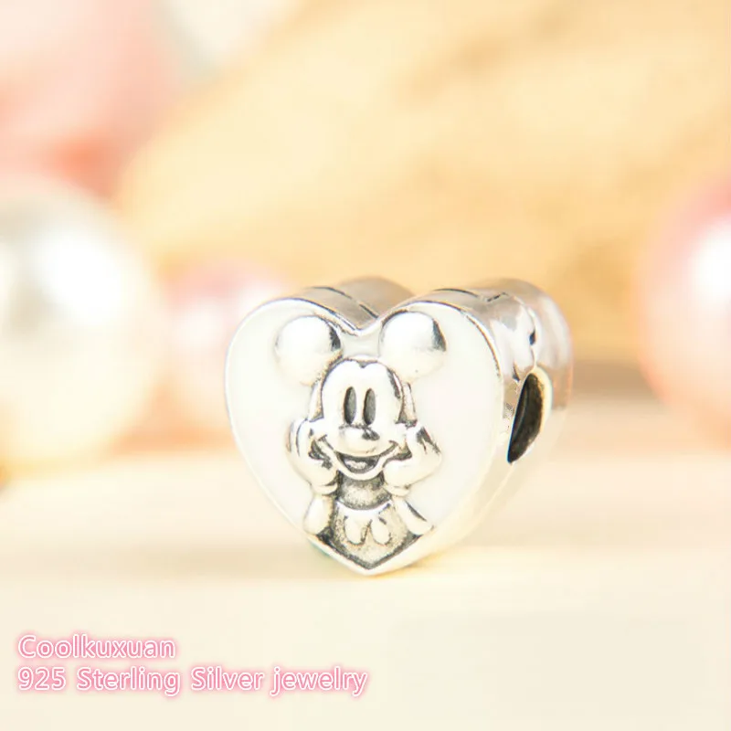 2018 Mother's Day 925 Sterling Silver Vintage Mickey Clip, White Enamel Beads Fit Original Pandora Charms Bracelet DIY beads
2018 Mother's Day 925 Sterling Silver Vintage Mickey Clip, White Enamel Beads Fit Original Pandora Charms Bracelet DIY beads