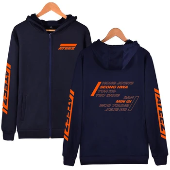 ATEEZ Printed Zipper Hooded Sweatshirt Harajuku Casual Hot Sale Hoodies Zipper Hip Soft Kpop A TEEnager Z fans ATINY Zipper
ATEEZ Printed Zipper Hooded Sweatshirt Harajuku Casual Hot Sale Hoodies Zipper Hip Soft Kpop A TEEnager Z fans ATINY Zipper