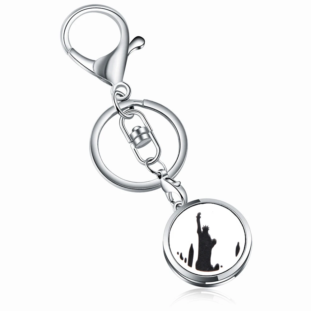 Charm High Quality Perfume Key Chain Switch Design Stainless Steel Essential Oil Diffuser Perfume Aromatherapy Locket Key Chain
Charm High Quality Perfume Key Chain Switch Design Stainless Steel Essential Oil Diffuser Perfume Aromatherapy Locket Key Chain