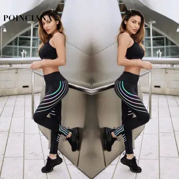 Reflection Light Women High Waist Fitness Leggings Striped Casual Sporting Laser Leggings Workout Pants Sportswear 2018 Fashion
Reflection Light Women High Waist Fitness Leggings Striped Casual Sporting Laser Leggings Workout Pants Sportswear 2018 Fashion