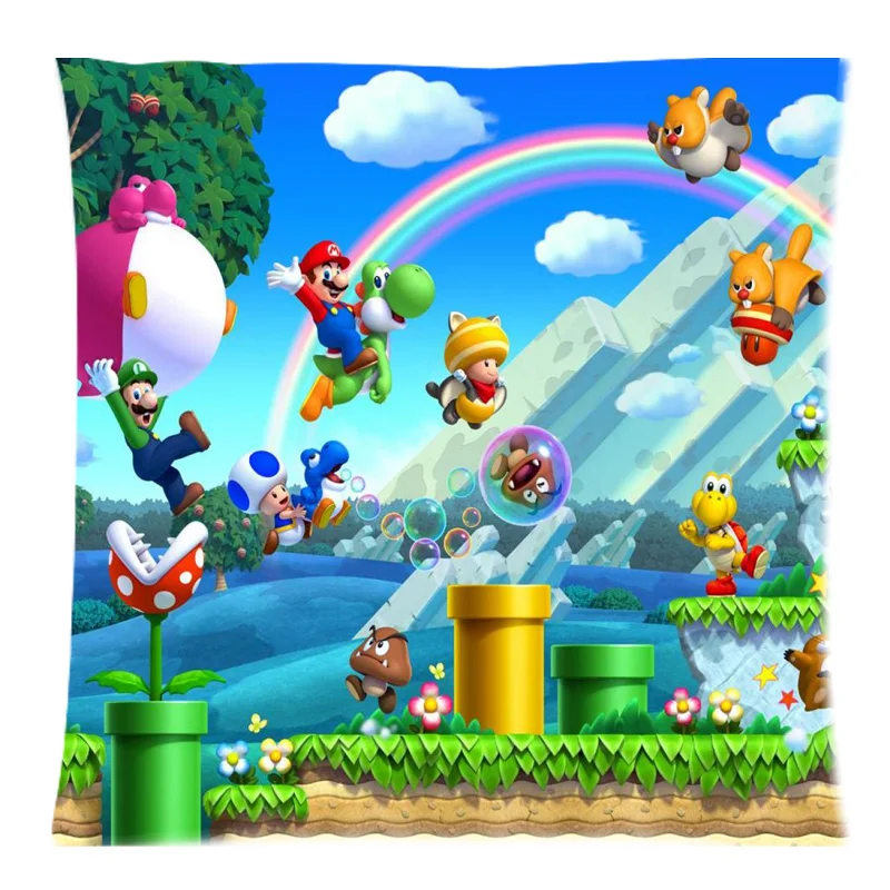 Super Mario Background Two Side Printed Cotton Linen Throw Pillow Case&Square Decorative Cushion Cover 17.7"X17.7"
Super Mario Background Two Side Printed Cotton Linen Throw Pillow Case&Square Decorative Cushion Cover 17.7"X17.7"