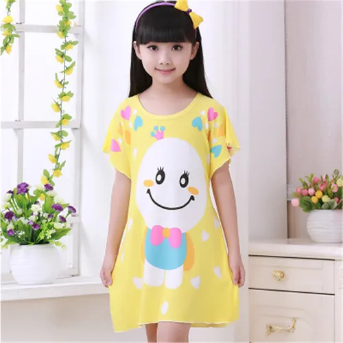 Girls Home Dress Baby Knee-Length Skirt Nightgown Child Summer Short Sleeve Nightdress Kids Cartoon Nightwear Children Nightie
Girls Home Dress Baby Knee-Length Skirt Nightgown Child Summer Short Sleeve Nightdress Kids Cartoon Nightwear Children Nightie