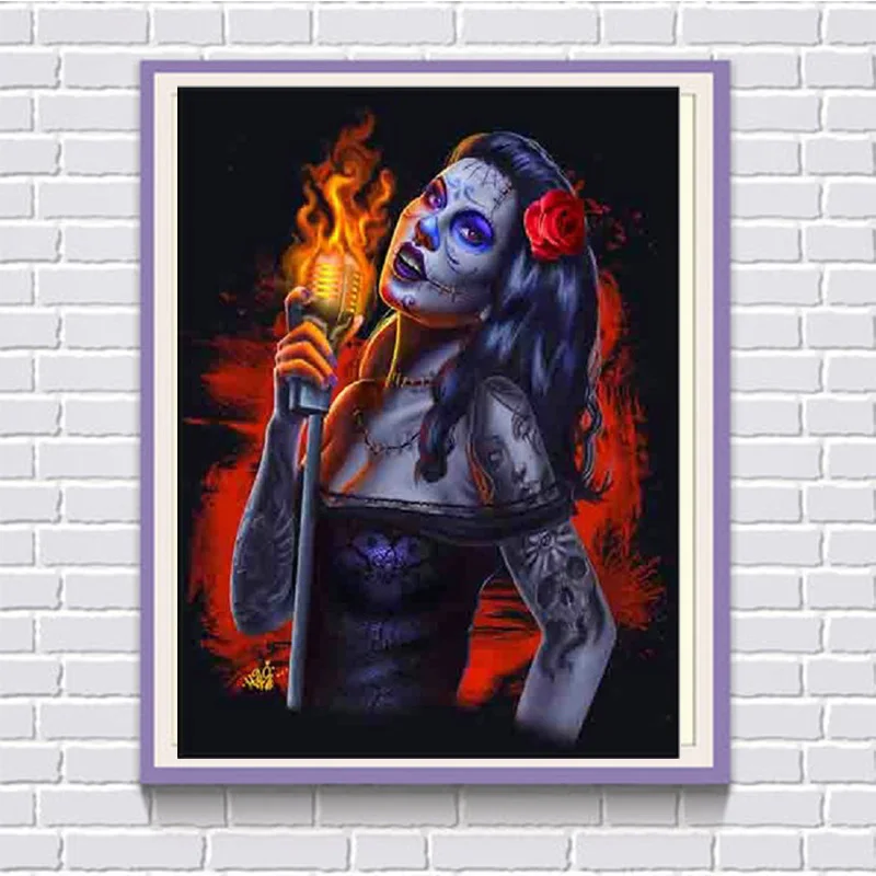 5D Diamond Embroidered Ghost Face Girl Mosaic Pattern Home Decor Mural DIY Diamond Painting Cross Stitch Kit Crafts F92
5D Diamond Embroidered Ghost Face Girl Mosaic Pattern Home Decor Mural DIY Diamond Painting Cross Stitch Kit Crafts F92