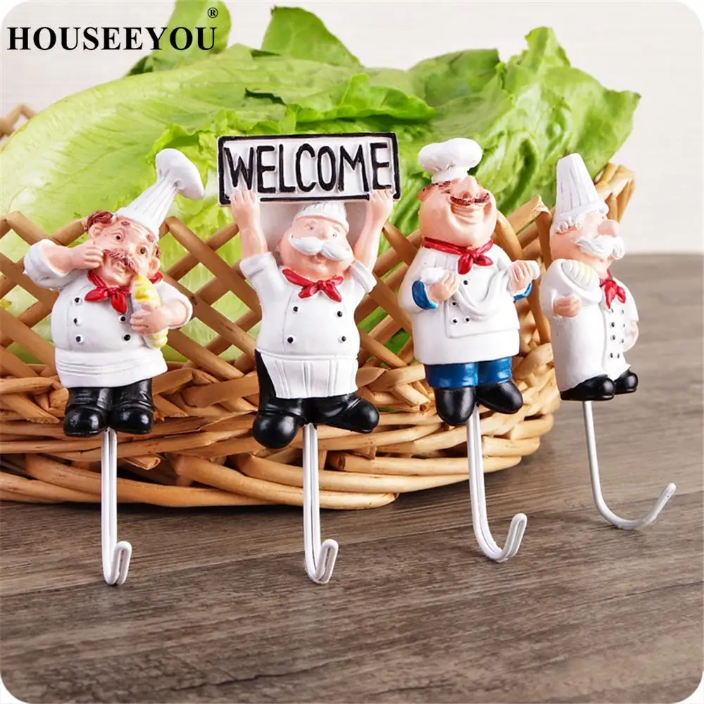 Resin Powerful Cartoon Chef Sculpture Hook Adhesive Hanger Wall Mounted Storage Rack Shelf Home Kitchen Organizer Accessories
Resin Powerful Cartoon Chef Sculpture Hook Adhesive Hanger Wall Mounted Storage Rack Shelf Home Kitchen Organizer Accessories