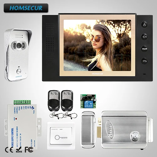 HOMSECUR 8" Wired Video Door Phone Intercom System Electric Lock Supported TC021-S + TM801-B
HOMSECUR 8" Wired Video Door Phone Intercom System Electric Lock Supported TC021-S + TM801-B