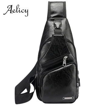 Aelicy Men's Crossbody Bags Men's USB Chest Bag Designer Messenger bag Leather Shoulder Bags Diagonal Package Back Pack Travel
Aelicy Men's Crossbody Bags Men's USB Chest Bag Designer Messenger bag Leather Shoulder Bags Diagonal Package Back Pack Travel