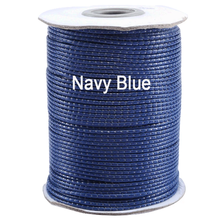 1.5mm Navy Blue Korea Cotton Wax Cord Rope Cord Thread For Jewelry Findings Bracelet Necklace Wire String Accessories100yds/roll
1.5mm Navy Blue Korea Cotton Wax Cord Rope Cord Thread For Jewelry Findings Bracelet Necklace Wire String Accessories100yds/roll