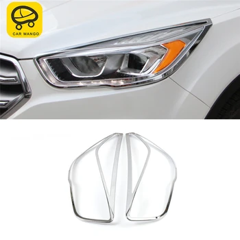 CAR MANGO Head Light Frame Cover Trim Frame Sticker Exterior Accessories for Ford KUGA Escape 2017 2018 
CAR MANGO Head Light Frame Cover Trim Frame Sticker Exterior Accessories for Ford KUGA Escape 2017 2018