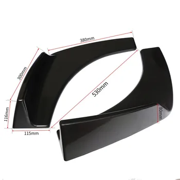 2PCs Universal Black Car Front Body Shovel Deflector Spoiler Lip Splitter Diffuser Bumper Canard Body Shovels Car Styling
2PCs Universal Black Car Front Body Shovel Deflector Spoiler Lip Splitter Diffuser Bumper Canard Body Shovels Car Styling