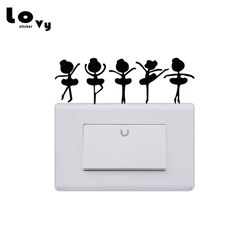 Ballet Dancer Switch Sticker Ballerina Gymnastics Vinyl Wall Sticker Home Decor SW0169
Ballet Dancer Switch Sticker Ballerina Gymnastics Vinyl Wall Sticker Home Decor SW0169