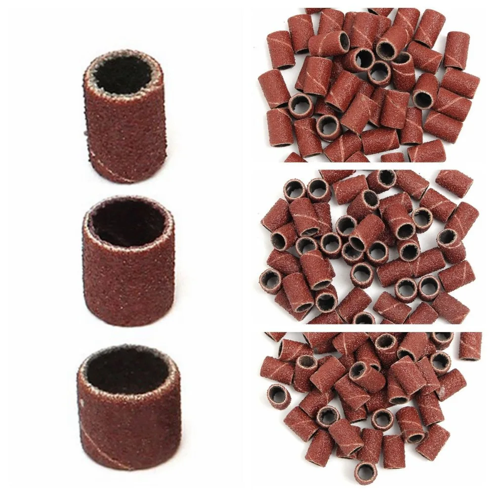 NEW-150Pcs-set-Drill-80-120-180-50-Sanding-Bands-Machine-Replacement-Bits-Pedicure-Aluminium-oxide