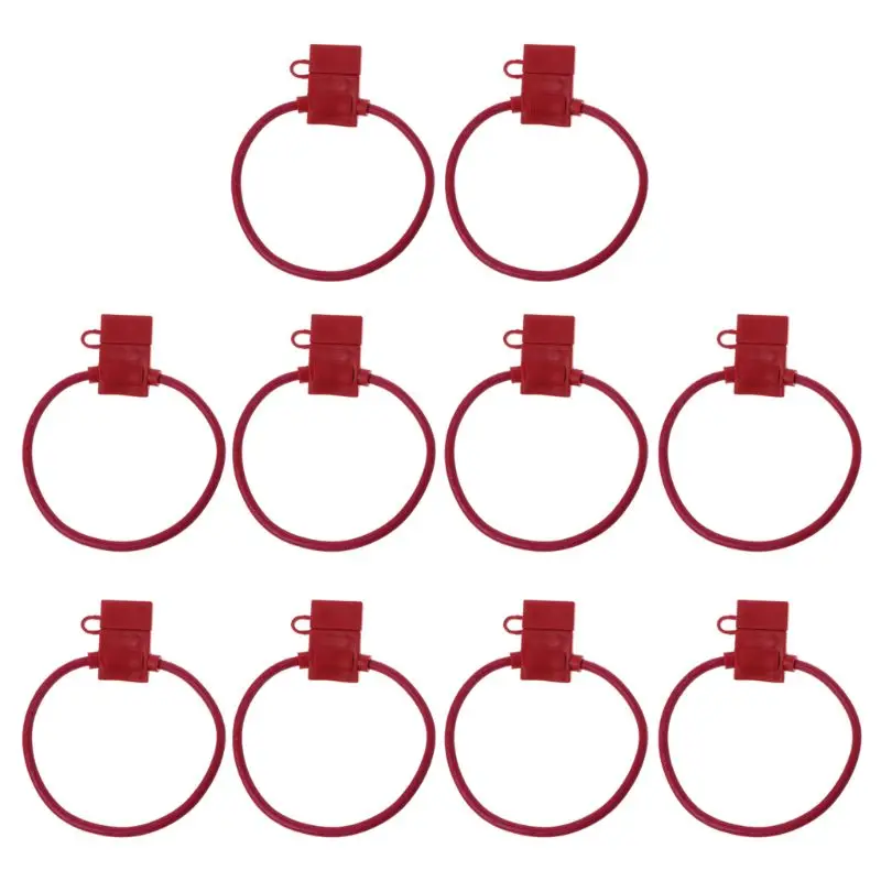 10pcs Waterproof In-line Mini Blade Fuse Holder 10 Gauge Splash Proof For 12V Fuses Auto Car Bike Boat
10pcs Waterproof In-line Mini Blade Fuse Holder 10 Gauge Splash Proof For 12V Fuses Auto Car Bike Boat