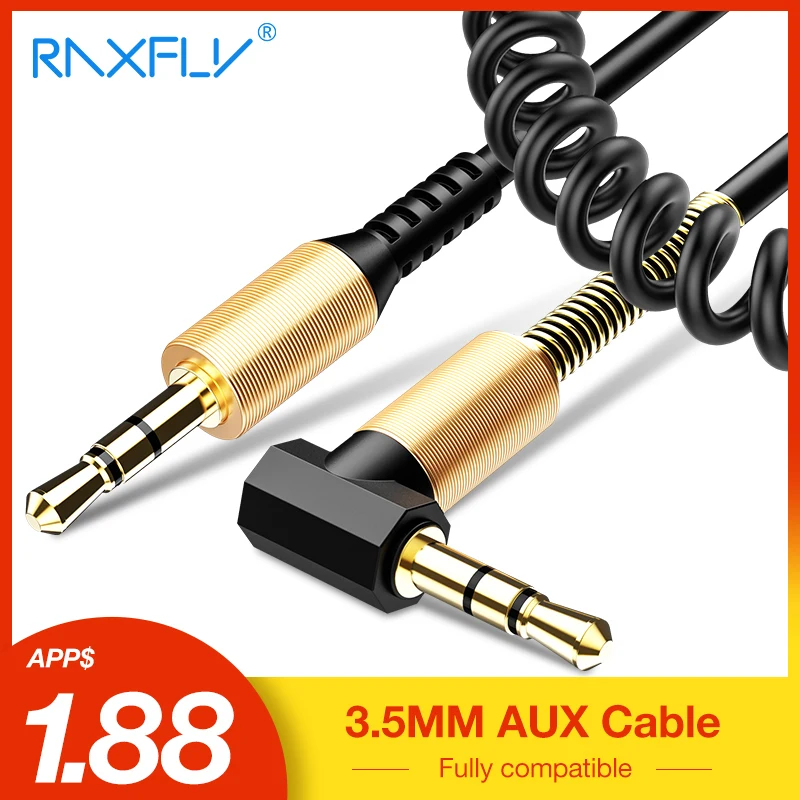 RAXFLY 3.5MM Audio Cable 3.5 Jack To Jack AUX Cable Headphone Beats Speaker For iPhone Car Male to Male AUX Cord Spring Cable
RAXFLY 3.5MM Audio Cable 3.5 Jack To Jack AUX Cable Headphone Beats Speaker For iPhone Car Male to Male AUX Cord Spring Cable