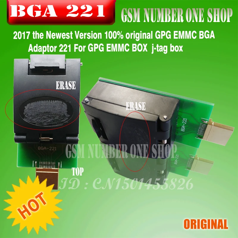2017 the Newest Version 100% original GPG EMMC BGA Adaptor 221 For GPG EMMC BOX j-tag box free shipping
2017 the Newest Version 100% original GPG EMMC BGA Adaptor 221 For GPG EMMC BOX j-tag box free shipping