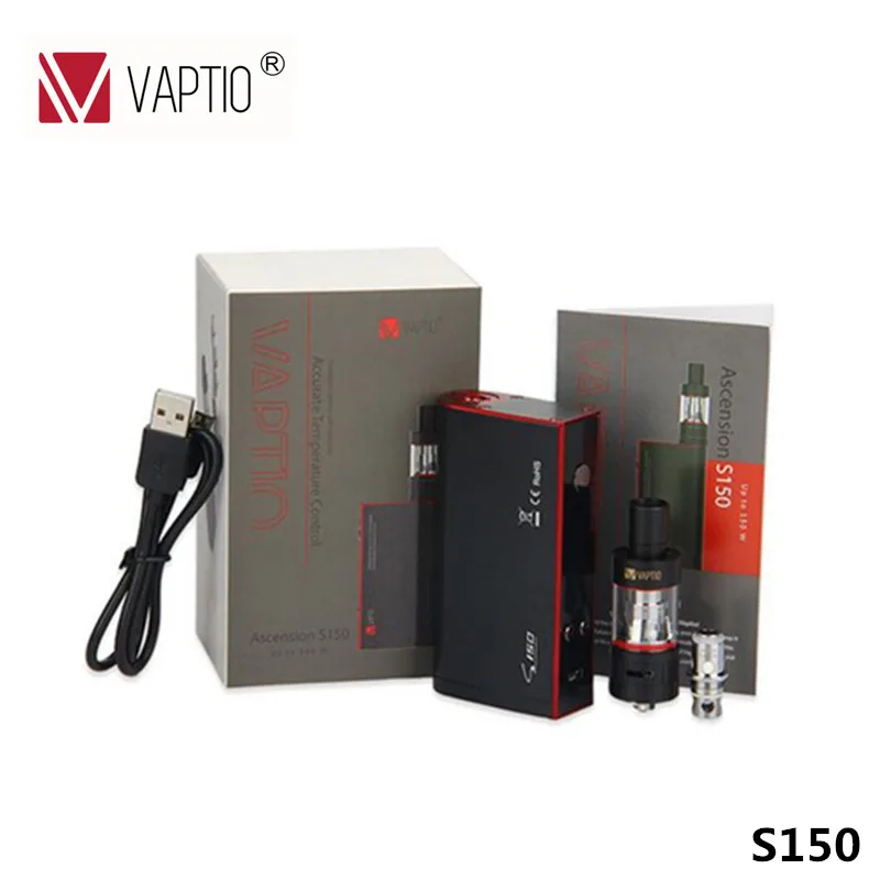 Набор Vape 150 Вт электронная сигарета Vaptio S150 набор 3 0 мл паровой распылитель двойные
