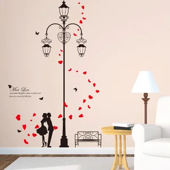 Meet Love Under The Street Light Romantic Wall Sticker Living Room Bedroom Heart Removable DIY Poster Wallpaper Mural Home Decor
Meet Love Under The Street Light Romantic Wall Sticker Living Room Bedroom Heart Removable DIY Poster Wallpaper Mural Home Decor