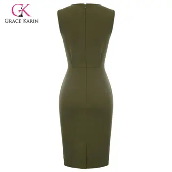Grace Karin Women Formal Business Office Dress Sleeveless Ladies Work Bodycon Pencil Dress Solid Color Elegant Belt Dresses 2020
Grace Karin Women Formal Business Office Dress Sleeveless Ladies Work Bodycon Pencil Dress Solid Color Elegant Belt Dresses 2020