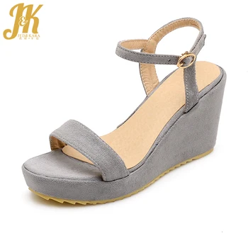 JK 2019 Summer Platform Sandals Women Wedges Shoes High Heels Buckle Strap Female Footwear Girls Fashion Ladies Shoe Flock Pink
JK 2019 Summer Platform Sandals Women Wedges Shoes High Heels Buckle Strap Female Footwear Girls Fashion Ladies Shoe Flock Pink