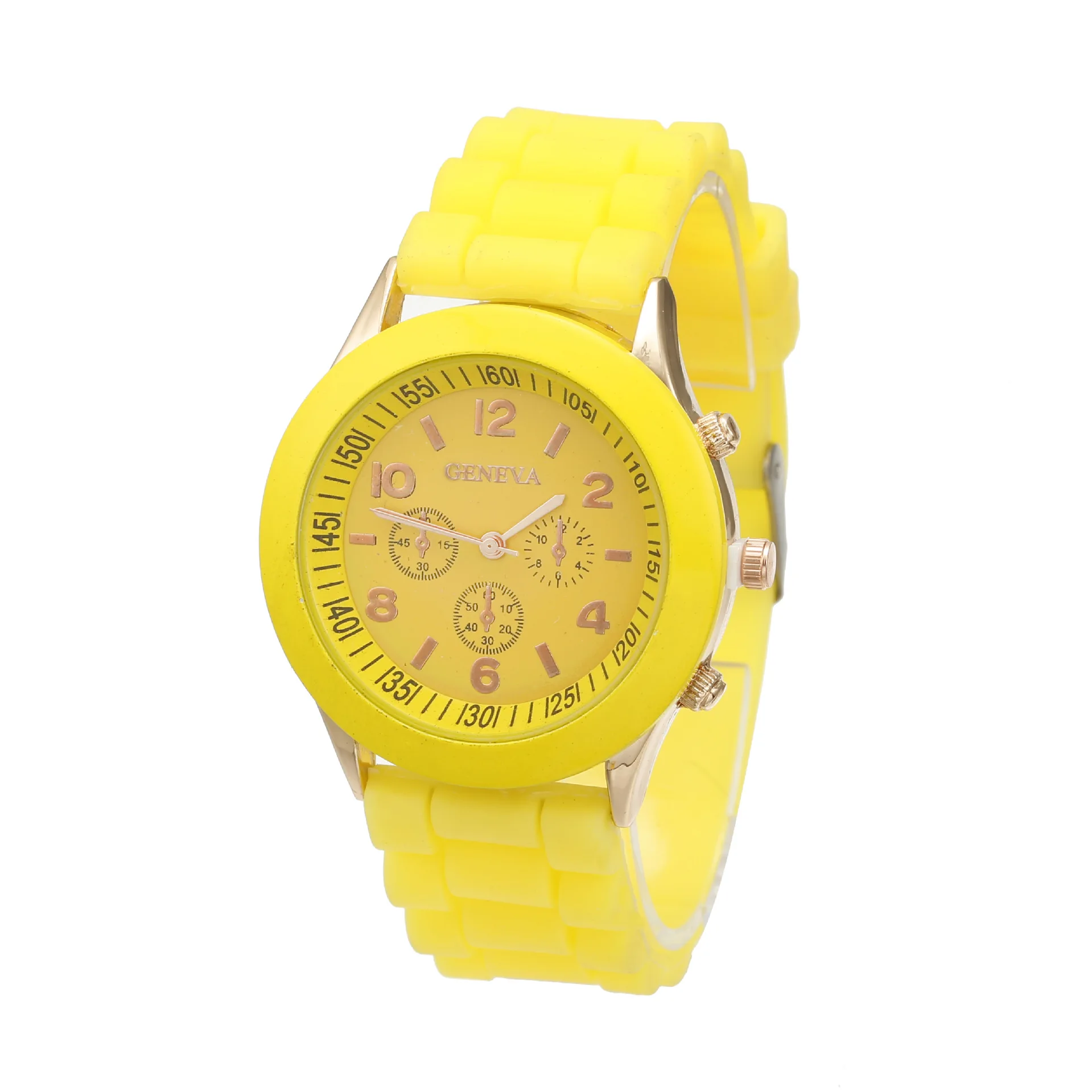 Glycer-colored silicone watch three-eyed student quartz watch Ladies Watch Casual Sports Wrist Watch#wt8001
Glycer-colored silicone watch three-eyed student quartz watch Ladies Watch Casual Sports Wrist Watch#wt8001