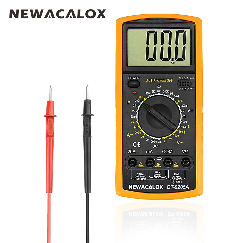 NEWACALOX Repair Tool Digital Multimeter LCD AC DC AMP Automatic Range Multimeter Ammeter Ohmmeter Resistance Capacitance Meter
NEWACALOX Repair Tool Digital Multimeter LCD AC DC AMP Automatic Range Multimeter Ammeter Ohmmeter Resistance Capacitance Meter