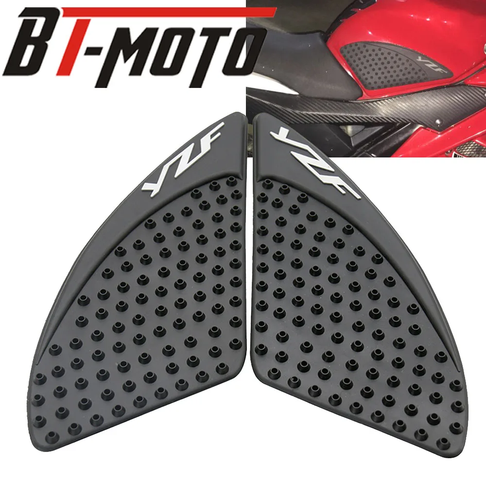 

Motorcycle Anti slip Tank Pad Sticker Gas Knee Grip Traction Side 3M For Yamaha YZF R15 R 15 2013 2014 2015 2016
