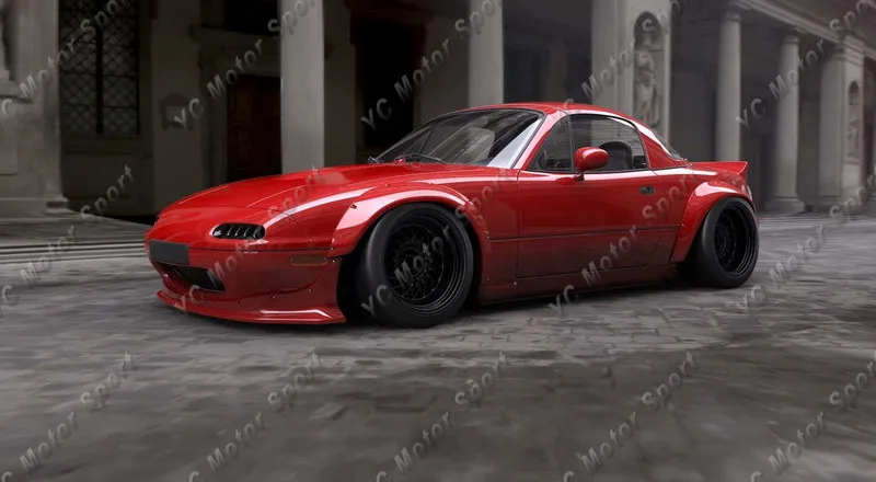 1989-1997 Mazda Miata MX5 NA Pandem Style Body Kit FRP (3)
