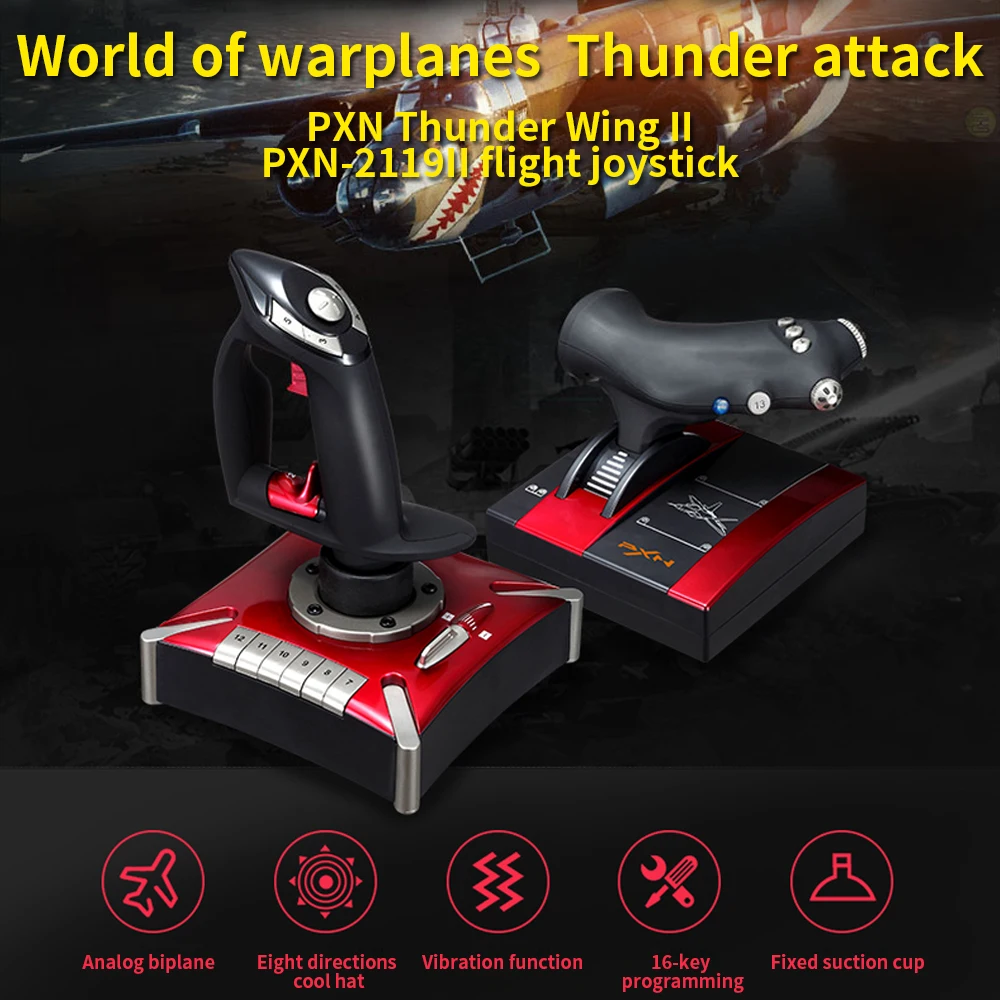 PXN Biplane 2 Microsoft Simulation Flight Rocker Civil Aviation Aircraft Joystick Game War Thunder Battlefield Ace Air Com
PXN Biplane 2 Microsoft Simulation Flight Rocker Civil Aviation Aircraft Joystick Game War Thunder Battlefield Ace Air Com