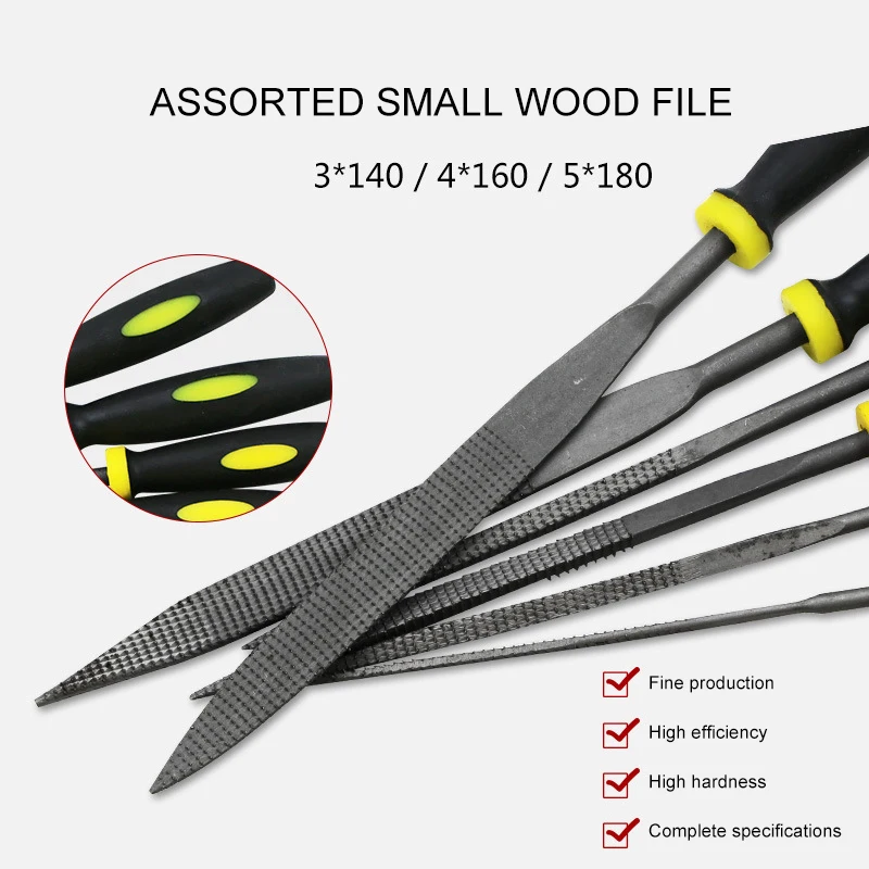 6Pcs/Set Carbon Steel Woodworking Assorted Files Fine-toothed Wood Carvings Multifunctional Woodworking Carvings Hand Tools
6Pcs/Set Carbon Steel Woodworking Assorted Files Fine-toothed Wood Carvings Multifunctional Woodworking Carvings Hand Tools
