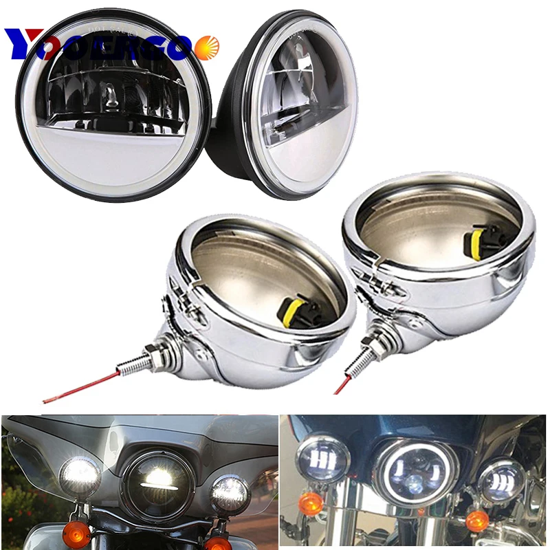 30W 4.5 " Black LED Passing Light with Chrome Lamp Shell for Road King Heritage Softail Electra Glide Ultra Indian Chief
30W 4.5 " Black LED Passing Light with Chrome Lamp Shell for Road King Heritage Softail Electra Glide Ultra Indian Chief