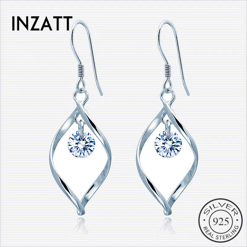 INZATT Bohemia streamline Round Zircon Dangle Drop Earrings For Women Wedding Charm Silver 925 Fashion Jewelry Romantic Gifts
INZATT Bohemia streamline Round Zircon Dangle Drop Earrings For Women Wedding Charm Silver 925 Fashion Jewelry Romantic Gifts