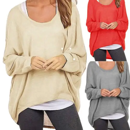 2017 Hot Women Loose Long Sleeve Tops O neck Casual Cotton T-Shirt Size S to XXL
2017 Hot Women Loose Long Sleeve Tops O neck Casual Cotton T-Shirt Size S to XXL