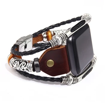 Cow Leather Bracelet for Apple Watch Band 38mm 40mm 42mm 44mm Retro Watch Band for iWatch Series 1 2 3 4
Cow Leather Bracelet for Apple Watch Band 38mm 40mm 42mm 44mm Retro Watch Band for iWatch Series 1 2 3 4