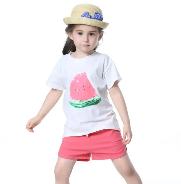 MERI AMMI For 2-9 Year Girl Children Clothing Set Watermelon Tee+shorts For Baby Girls
MERI AMMI For 2-9 Year Girl Children Clothing Set Watermelon Tee+shorts For Baby Girls