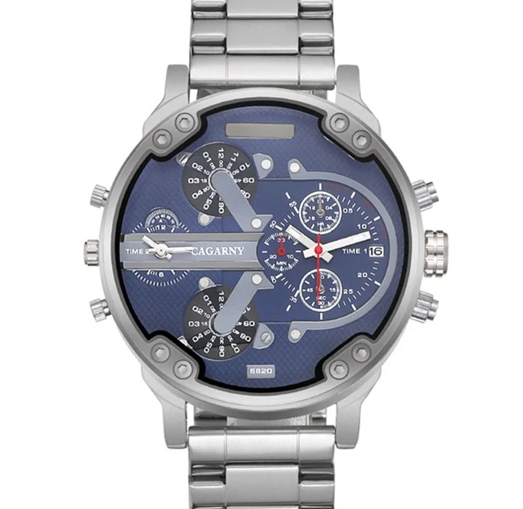 CAGARNY luxury fashion military men's multi-time zone quartz watch 7314 top brand stainless steel gold watch Relogio Masculino
CAGARNY luxury fashion military men's multi-time zone quartz watch 7314 top brand stainless steel gold watch Relogio Masculino