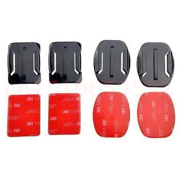 

2 Flat Mounts and 2 Curved Adhesive Mounts With 3M Adhesive Pads For Gopro HD Hero 3+/3 SJ4000 WIFI/other Sport Camera