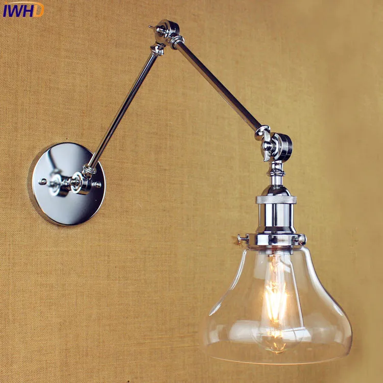IWHD Antique Glass Vintage Wall Lamp Bedroom Bathroom Industrial Swing Long Arm Wall Light Edison Wandlamp LED Stair Lights
IWHD Antique Glass Vintage Wall Lamp Bedroom Bathroom Industrial Swing Long Arm Wall Light Edison Wandlamp LED Stair Lights