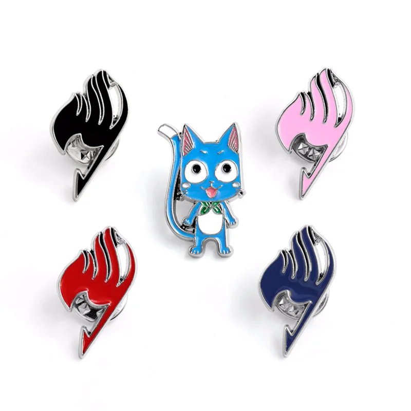 Anime Fairy Tail brooch Happy Gray Natsu Lucy Erza cute fun cartoon metal broochs men women fashion novelty personalized jewelry
Anime Fairy Tail brooch Happy Gray Natsu Lucy Erza cute fun cartoon metal broochs men women fashion novelty personalized jewelry