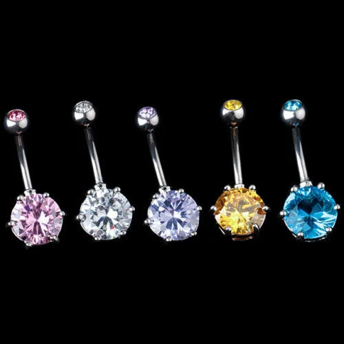 Exquisite belly button ring European and American fashion round nail body piercing jewelry
Exquisite belly button ring European and American fashion round nail body piercing jewelry