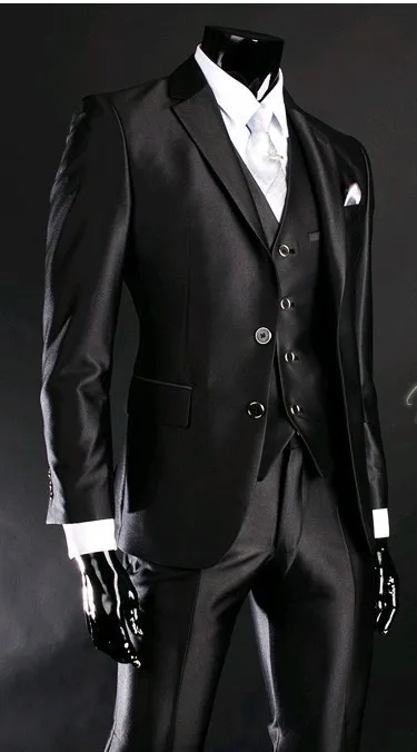 New Arrival Groom Tuxedo Groomsmen Shiny Black Wedding/Dinner/Evening Suits Best Man Bridegroom (Jacket+Pants+Tie+Vest) B24
New Arrival Groom Tuxedo Groomsmen Shiny Black Wedding/Dinner/Evening Suits Best Man Bridegroom (Jacket+Pants+Tie+Vest) B24