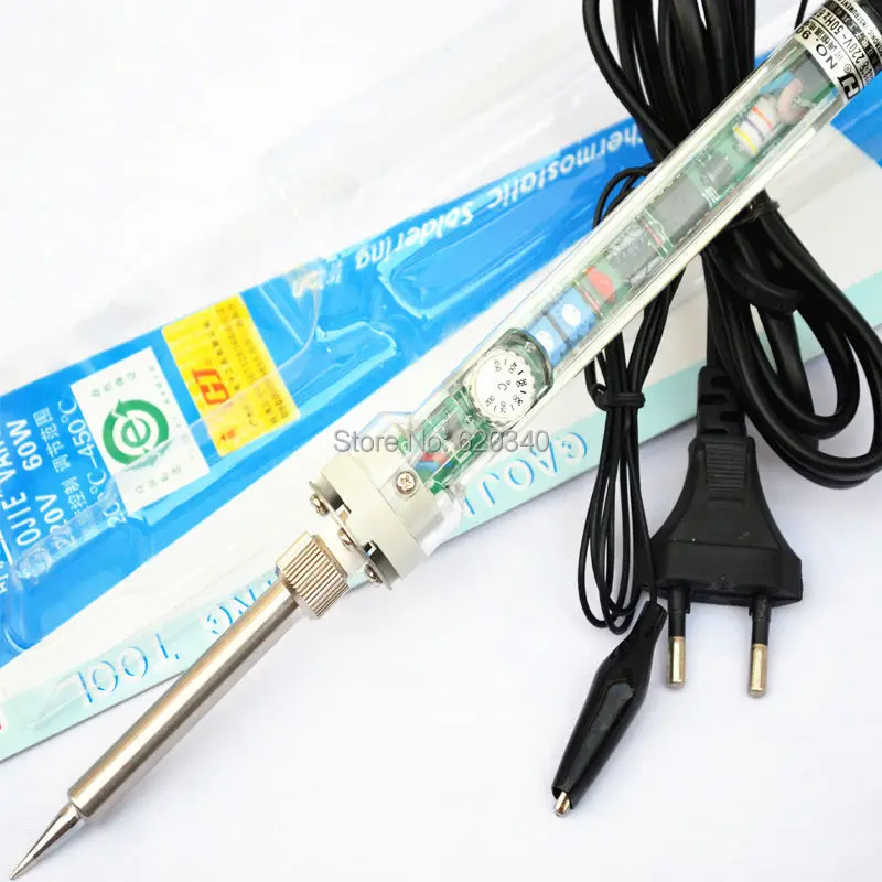 EU Plug high quality 907 Adjustable constant temperature Lead-free Internal heating electric soldering iron 220V60W Freeshipping
EU Plug high quality 907 Adjustable constant temperature Lead-free Internal heating electric soldering iron 220V60W Freeshipping
