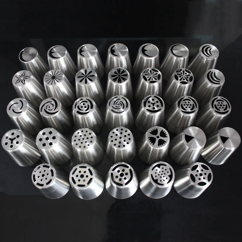 33 styles Stainless steel piping icing nozzle set cake decorating tip sets metal cream tips Cream Pastry nozzles Baking Tools
33 styles Stainless steel piping icing nozzle set cake decorating tip sets metal cream tips Cream Pastry nozzles Baking Tools