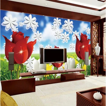 beibehang Large custom any size fresco wallpaper HD rose flower 3d stereo TV sofa living room bedroom wall decorative painting
beibehang Large custom any size fresco wallpaper HD rose flower 3d stereo TV sofa living room bedroom wall decorative painting