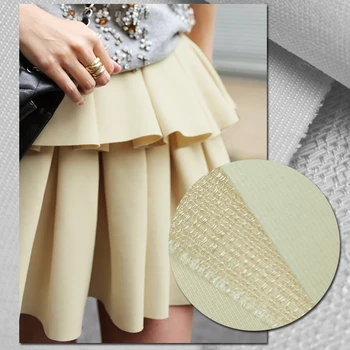 Yarn-dyed double sides beige color worsted wool fabric,shiny tweed texture,sewing for jacket,coat,dress,suits,craft by the yard
Yarn-dyed double sides beige color worsted wool fabric,shiny tweed texture,sewing for jacket,coat,dress,suits,craft by the yard