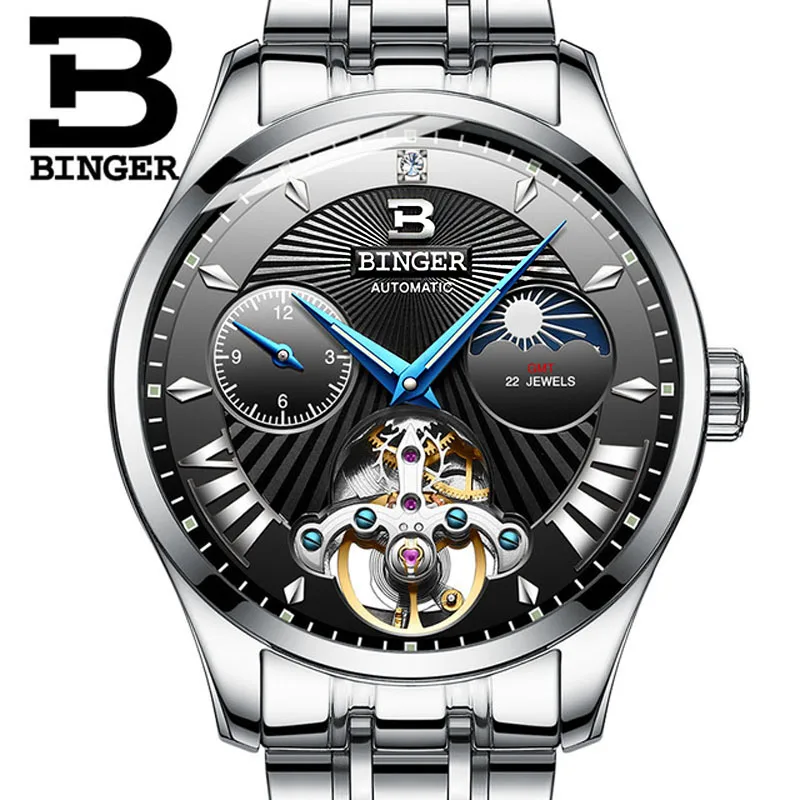 Top Luxury Mens Automatic Mechanical Watches Men BINGER Tourbillon Watch Male Fashion Casual Business Clock reloj hombre
Top Luxury Mens Automatic Mechanical Watches Men BINGER Tourbillon Watch Male Fashion Casual Business Clock reloj hombre