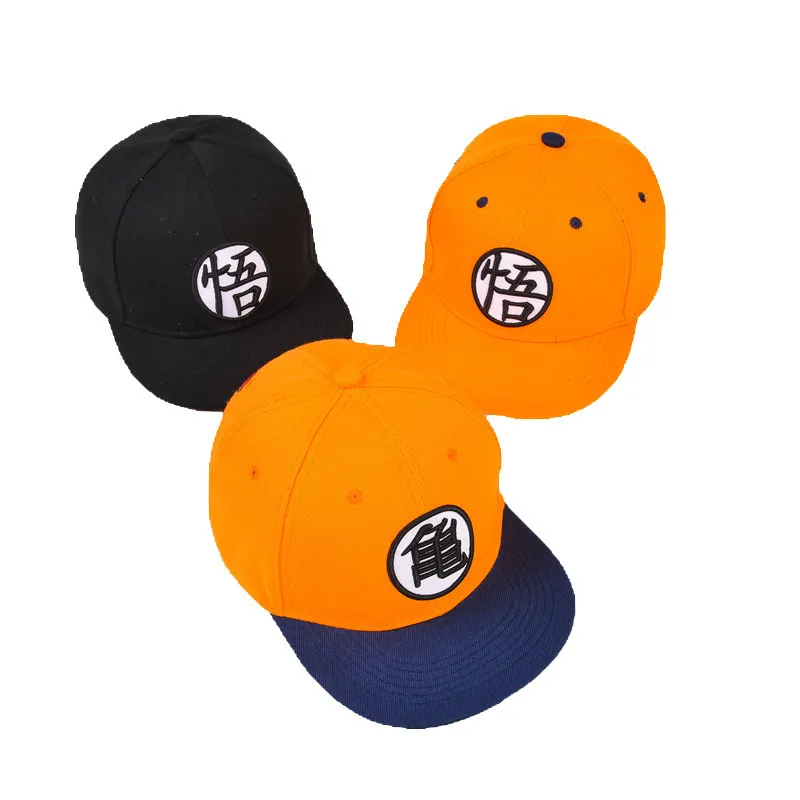 Dragon ball Goku Hat Cosplay High Quality Dragon ball Z Snapback Flat Hip Hop Caps Toy Birthday Gift For Kids 2