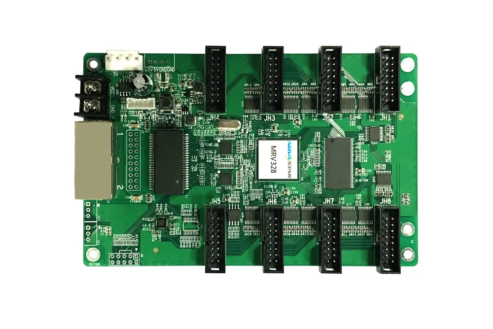 NovaStar MRV328 led RGB receiving card;supports 256x256 pixels; RGB Data Output: Integrates 8 standard HUB75 connectors
NovaStar MRV328 led RGB receiving card;supports 256x256 pixels; RGB Data Output: Integrates 8 standard HUB75 connectors