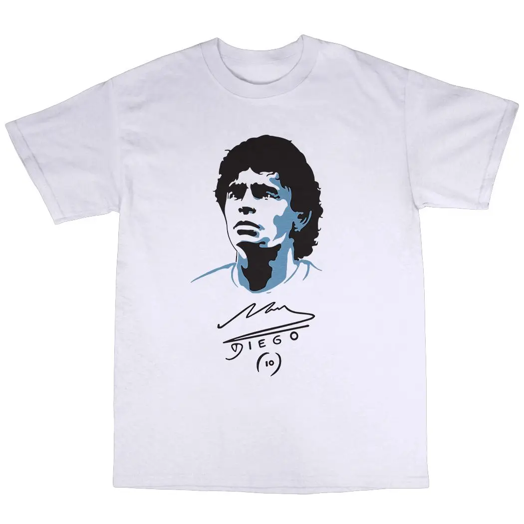 

Diego Maradona T-Shirt 100% Cotton Football Argentina Legend Boca Juniors Cool Casual pride t shirt men Unisex Fashion tshirt