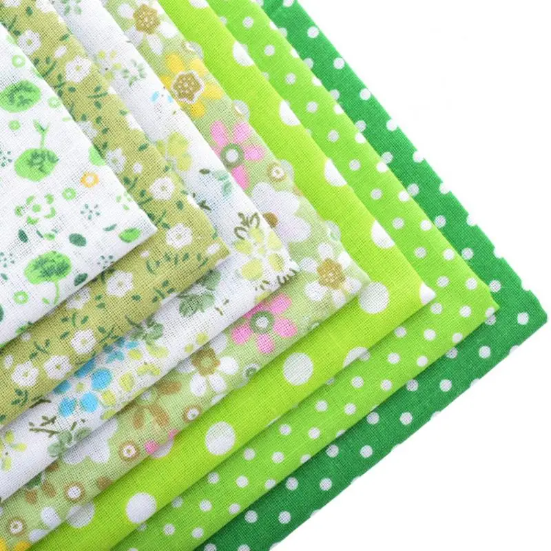 Thin Cotton Fabric Patchwork For Sewing Scrapbook Cloth Fat Quarters Tissue For Quilt Needlework Pattern 50x50cm Green 7pcs
Thin Cotton Fabric Patchwork For Sewing Scrapbook Cloth Fat Quarters Tissue For Quilt Needlework Pattern 50x50cm Green 7pcs
