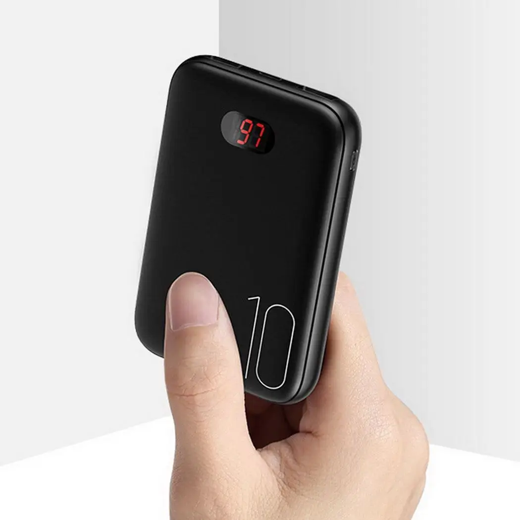 Mini 10000mAh Powerbank 5V/2A Dual USB LED Digital Power Bank Portable Charge External Battery For Xiaomi MI iPhone Samsung
Mini 10000mAh Powerbank 5V/2A Dual USB LED Digital Power Bank Portable Charge External Battery For Xiaomi MI iPhone Samsung