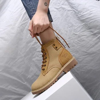Women Winter Ankle Motorcycle Boots Shoes Cowboy Canvas Military Boots Chaussure Femme Lace Up Hunter Solider Boots Woman A8329
Women Winter Ankle Motorcycle Boots Shoes Cowboy Canvas Military Boots Chaussure Femme Lace Up Hunter Solider Boots Woman A8329